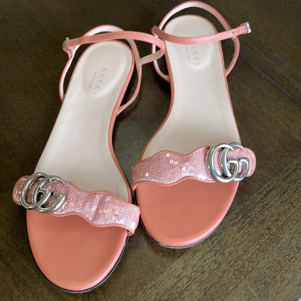 Gucci Marmot Sandals Pink 37